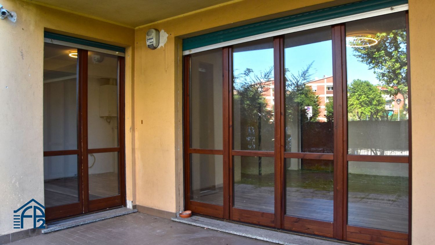 Trilocale con giardino