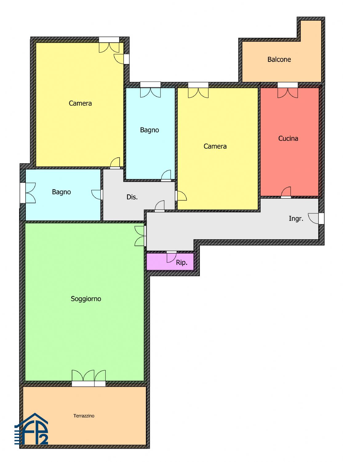 Trilocale Panoramico in Stabile Signorile