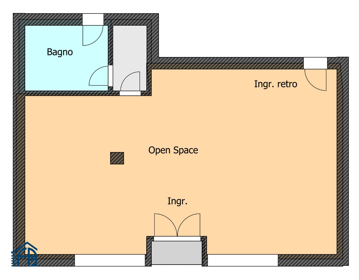 Negozio con Due Vetrine