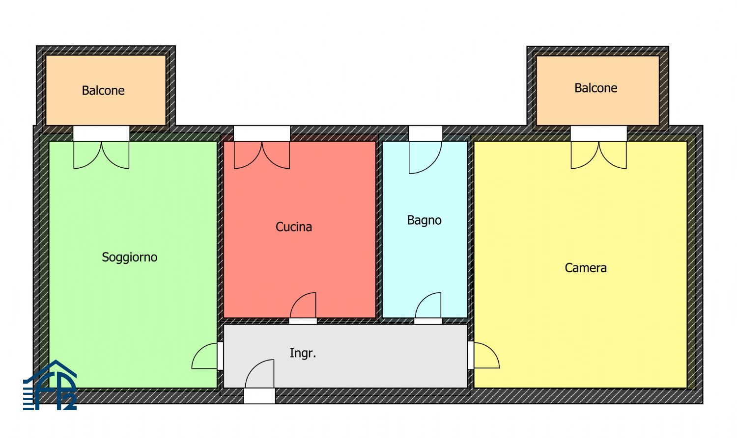 Bilocale zona Marelli