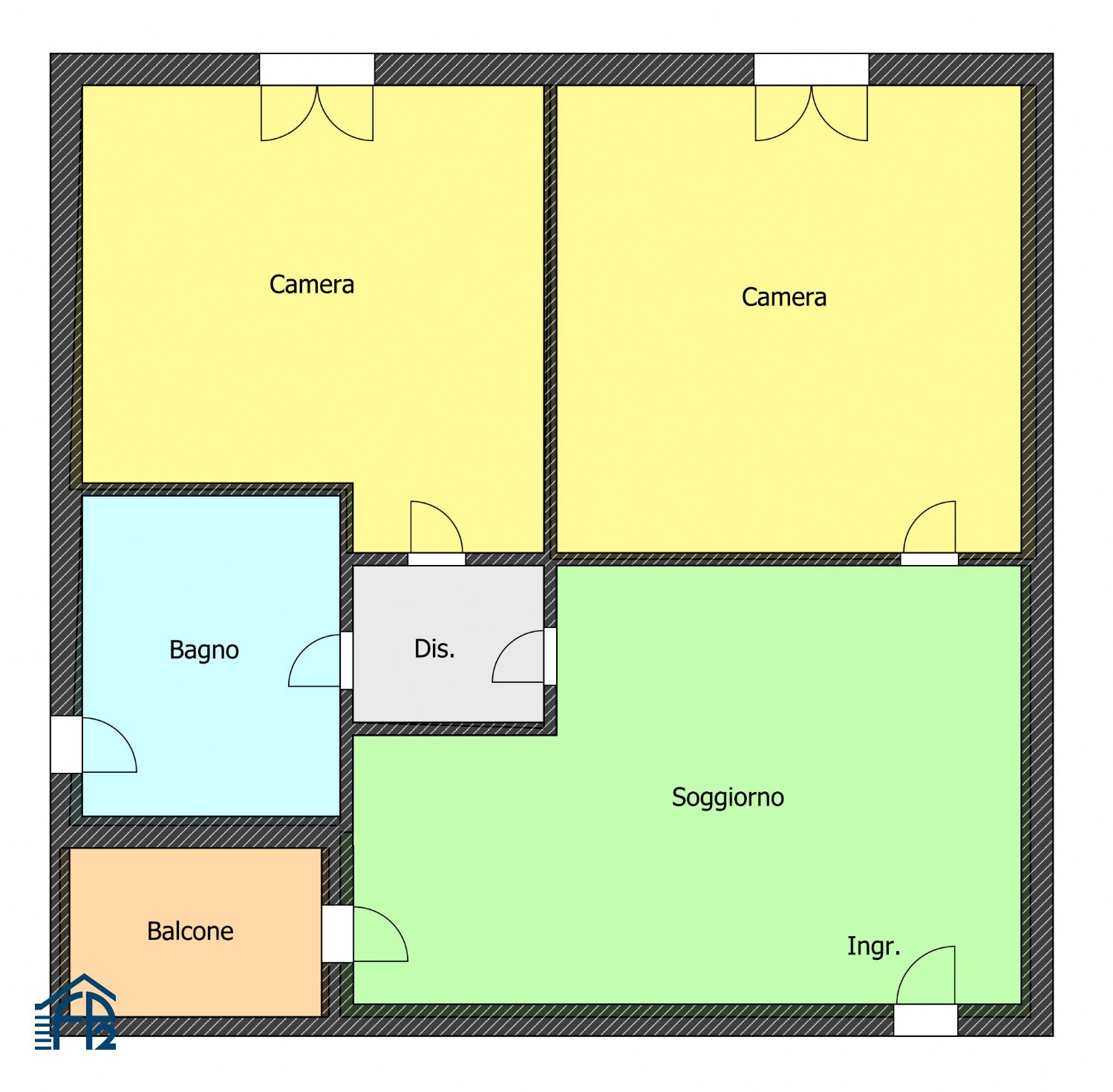 Bilocale in Stabile Signorile