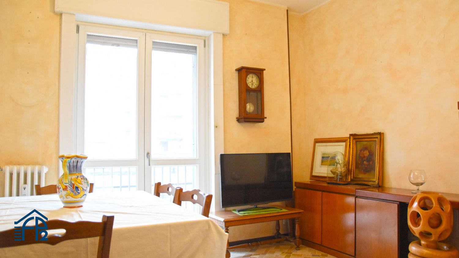 Trilocale con cucina abitabile